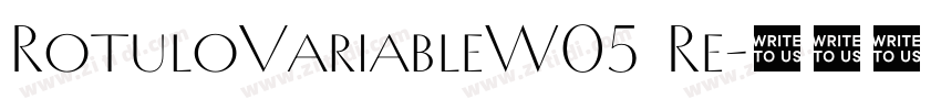 RotuloVariableW05 Re字体转换